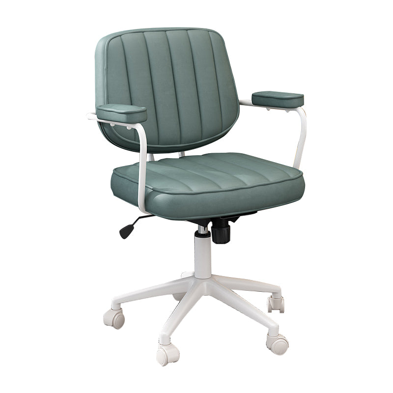 Faux Leather Task Chair Modern Adjustable Tilt Mechanism Office Chair