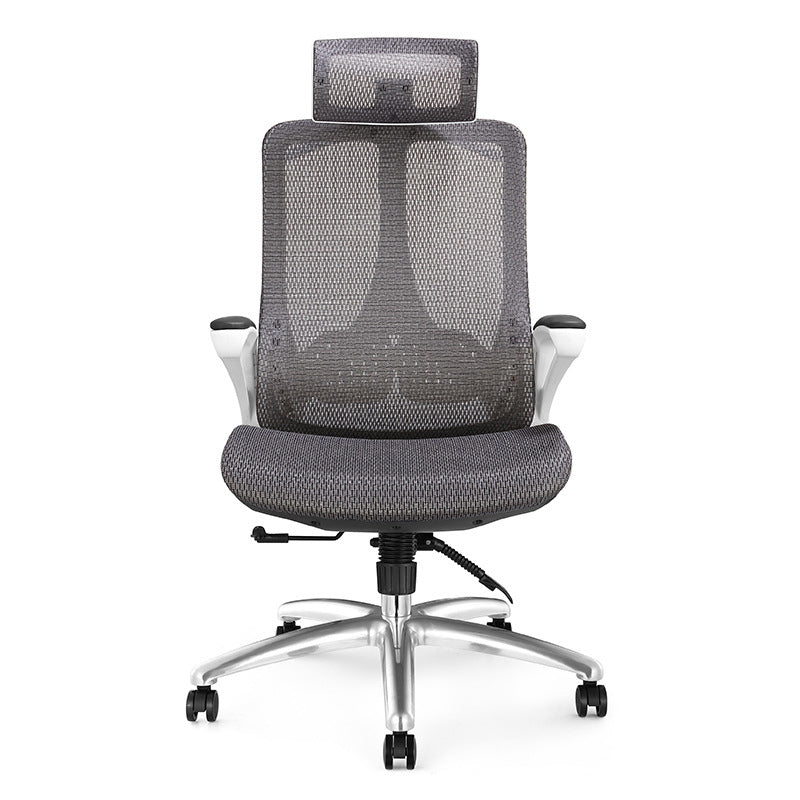 Modern Black and White Chair Home Office Chair with Metal Base