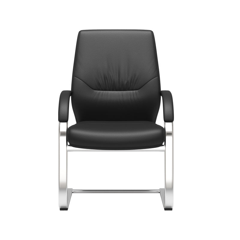 Contemporary Office Chair Lumbar Support No Distressing Fixed Arms Chair
