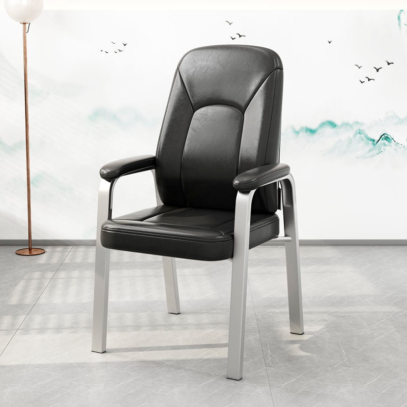 High Back Office Chair Fixed Armchair with Sponge/Latex Seat