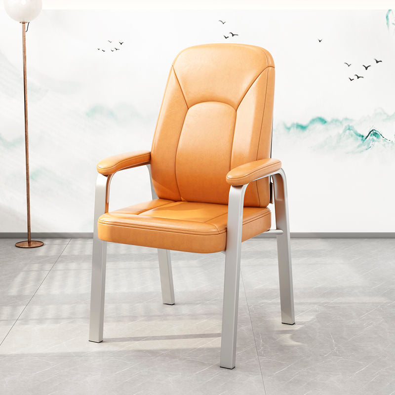 High Back Office Chair Fixed Armchair with Sponge/Latex Seat