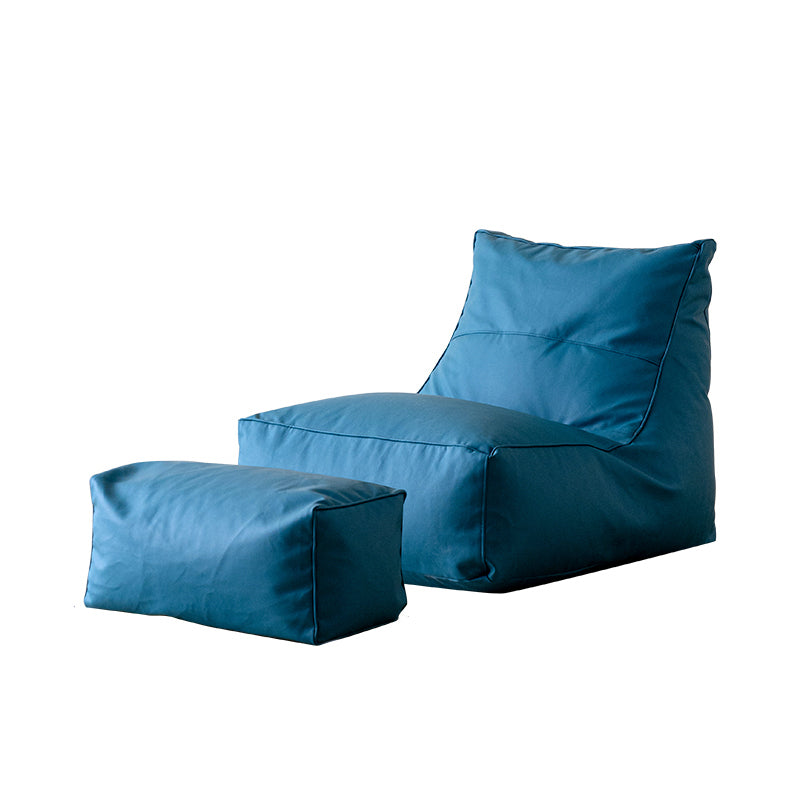 PU Leather Armless Chair 26.37" L x 39.37" W x 28.34" H Accent Chair for Living Room