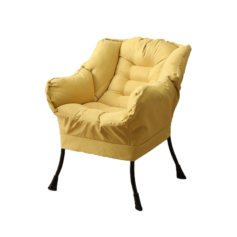 29.53"L x 27.56"W x 37.4"H Modern Sewn Pillow Back Sloped Arms  Chair