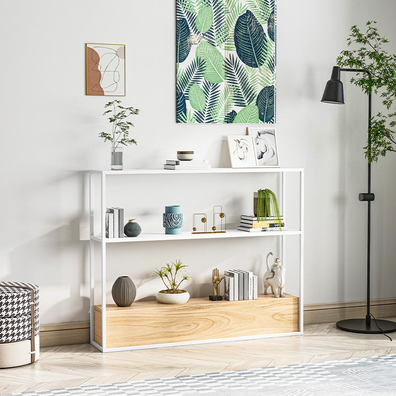 Contemporary Open Etagere Bookshelf with Metal and Shelf for Home