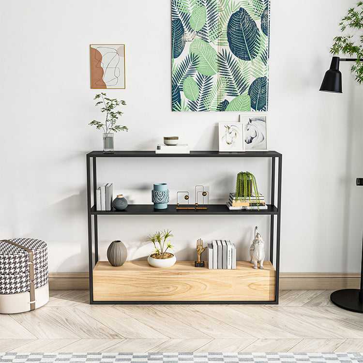 Contemporary Open Etagere Bookshelf with Metal and Shelf for Home