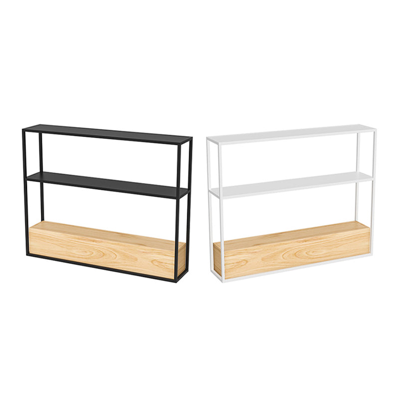 Contemporary Open Etagere Bookshelf with Metal and Shelf for Home