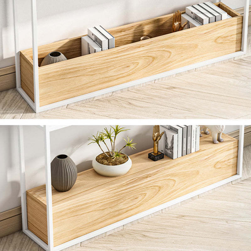 Contemporary Open Etagere Bookshelf with Metal and Shelf for Home