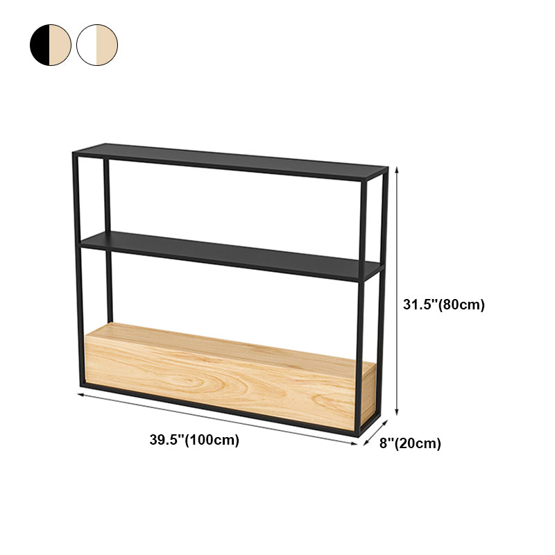Contemporary Open Etagere Bookshelf with Metal and Shelf for Home