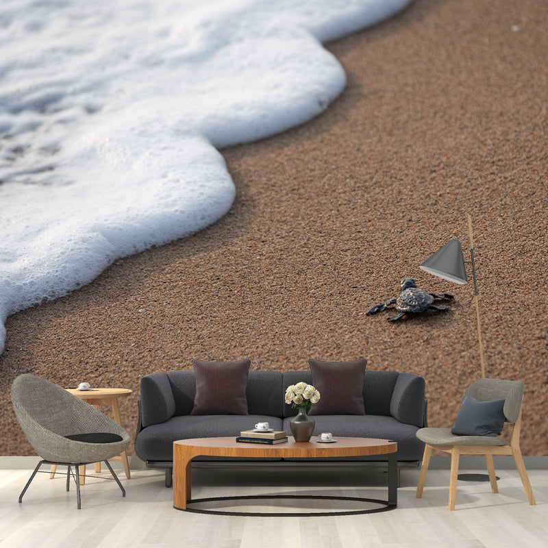 Sea Beach Coastal Environmental Wallpaper Living Room Wall Mural