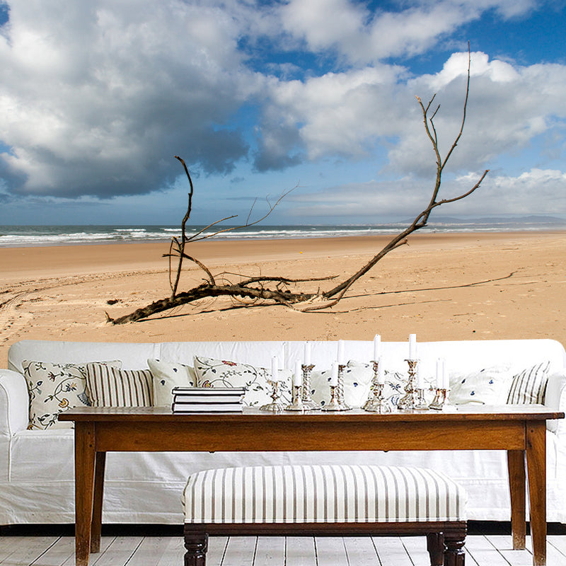 Sea Beach Coastal Environmental Wallpaper Living Room Wall Mural