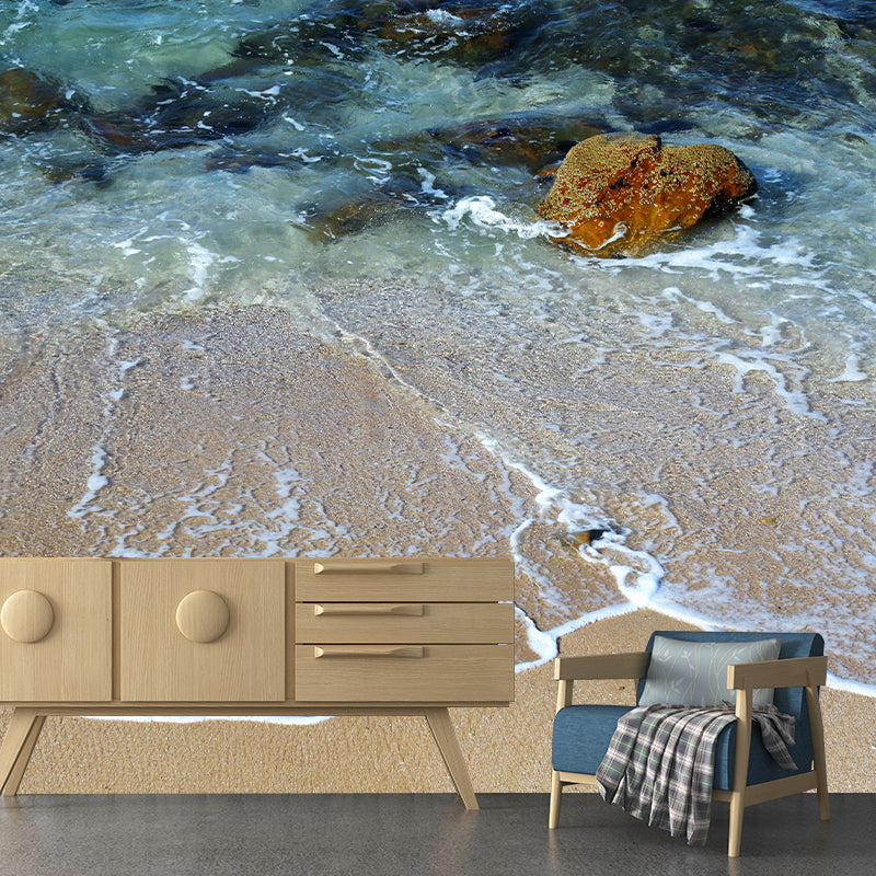Sea Beach Coastal Environmental Wallpaper Living Room Wall Mural