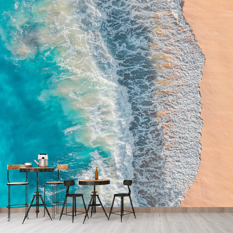 Photography Stain Resistant Sea Beach Wall Mural Indoor Room Wallpaper