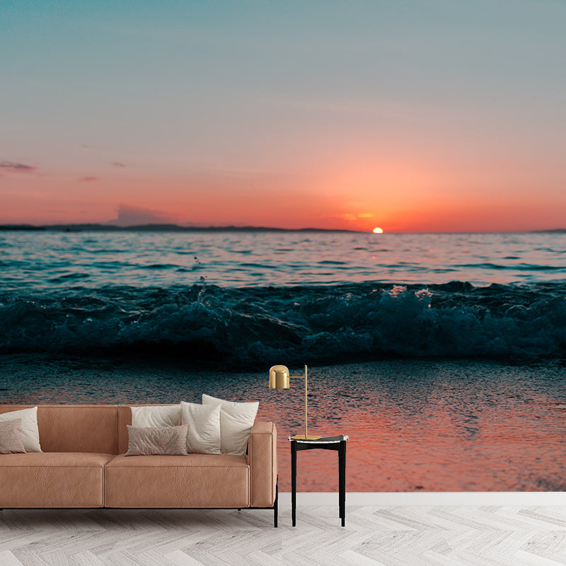 Photography Decorative Modern Sea Beach Wallpaper Indoor Room Wallpaper