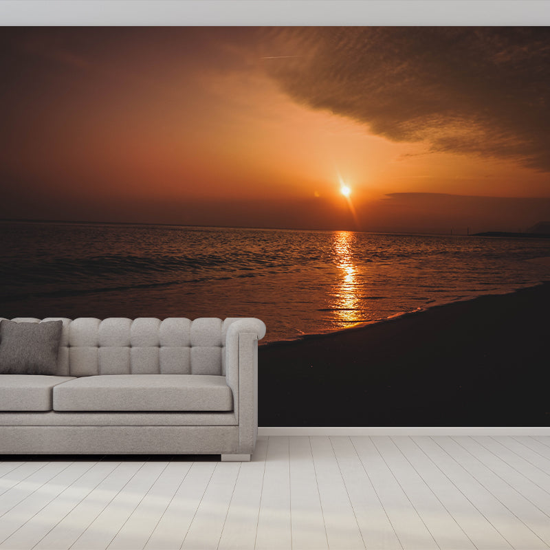 Sea Beach Photography Wallpaper Modern Living Room Wall Mural