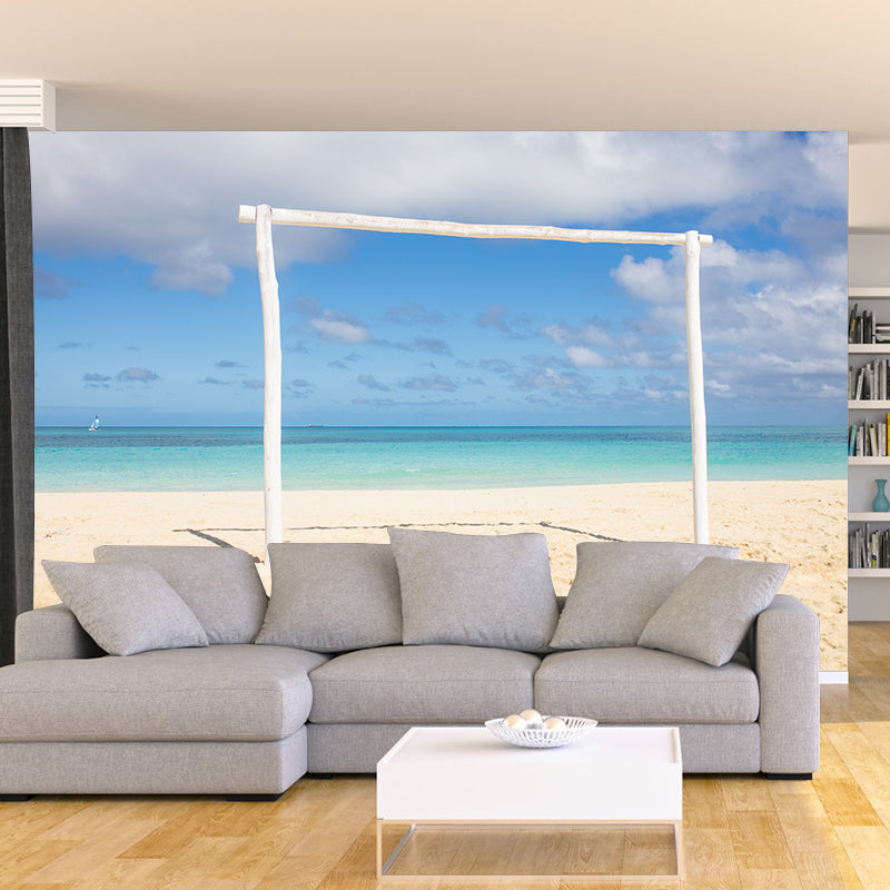 Photography Sea Beach Stain Resistant Wallpaper Home Decor Wall Mural