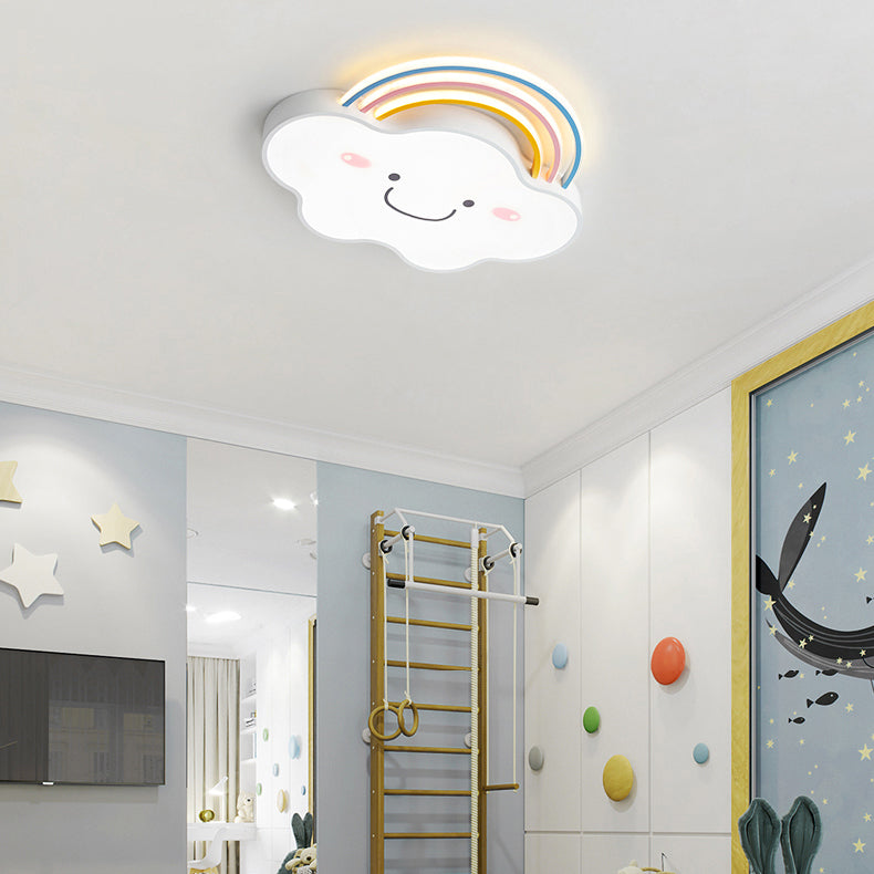 Unique Shape Ceiling Fixtures Kids Style Metal Ceiling Mounted Lights