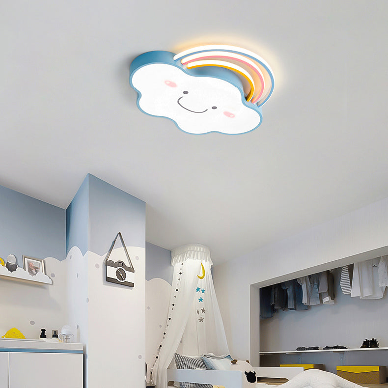 Unique Shape Ceiling Fixtures Kids Style Metal Ceiling Mounted Lights