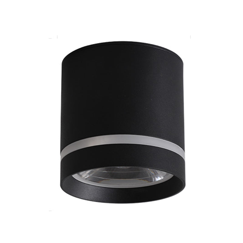 1 Light Cylindrical Ceiling Lamp Modern Style Metal Ceiling Lighting for Living Room