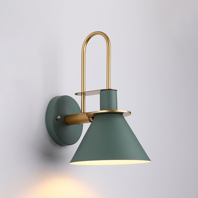 Modern Style Flared Wall Light Sconces Metal 1 Light Wall Lighting Ideas