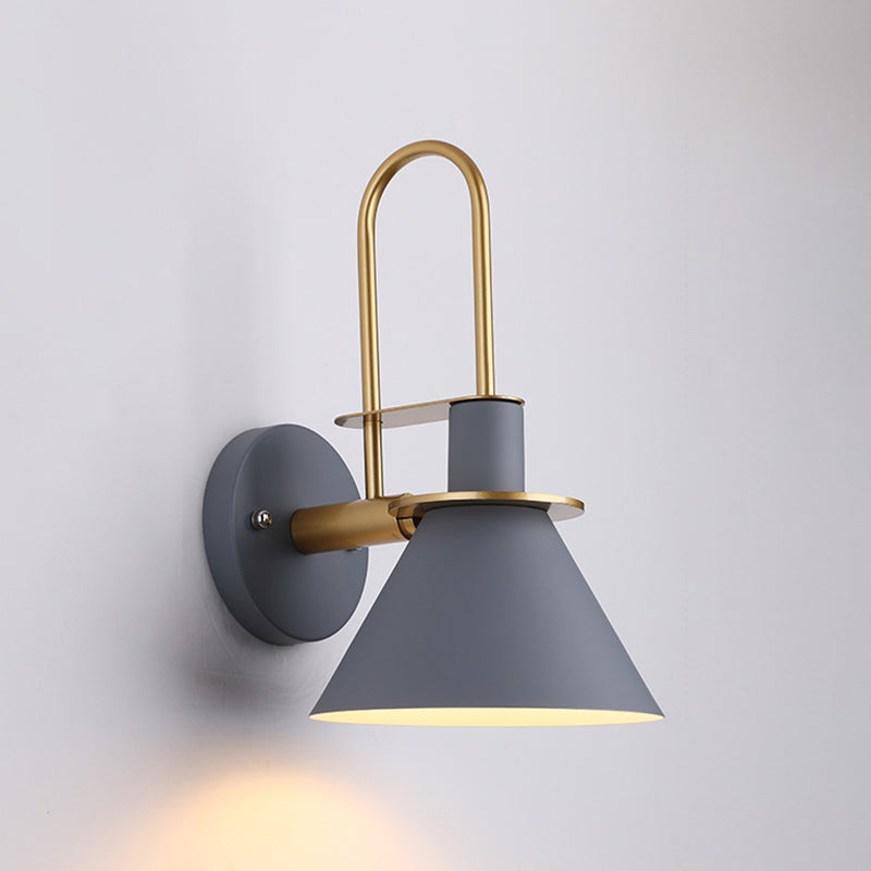 Modern Style Flared Wall Light Sconces Metal 1 Light Wall Lighting Ideas