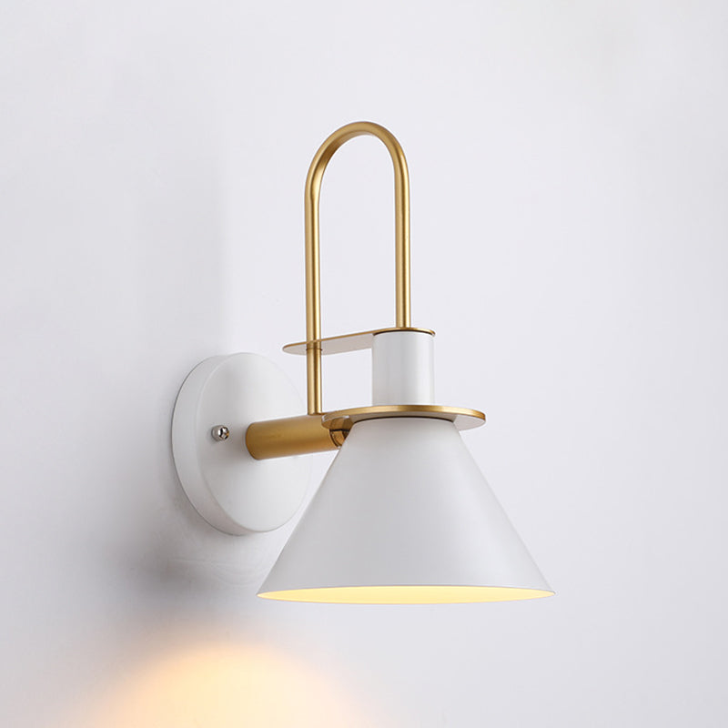 Modern Style Flared Wall Light Sconces Metal 1 Light Wall Lighting Ideas