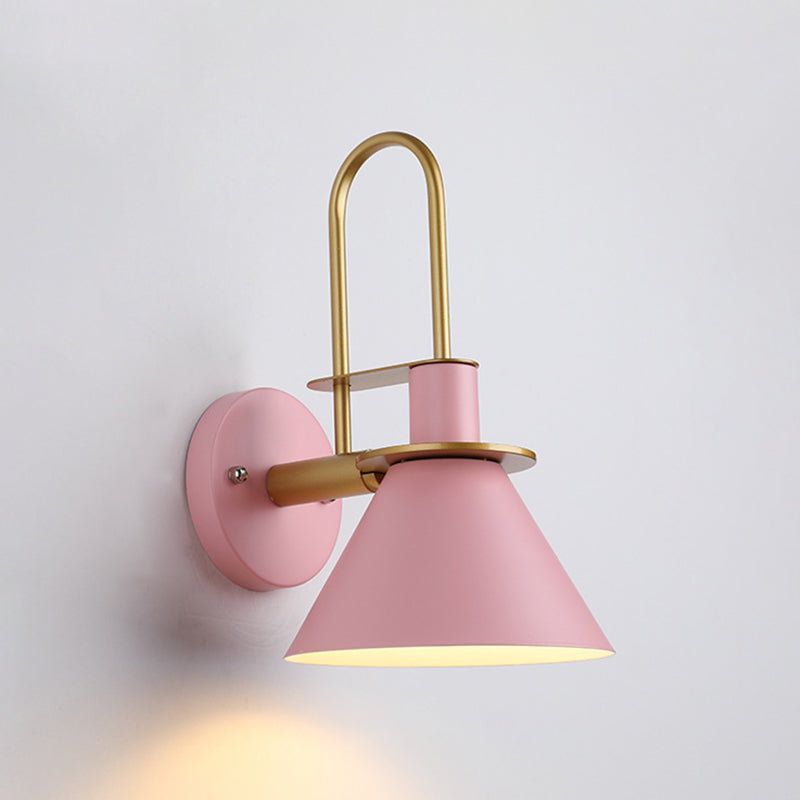 Modern Style Flared Wall Light Sconces Metal 1 Light Wall Lighting Ideas