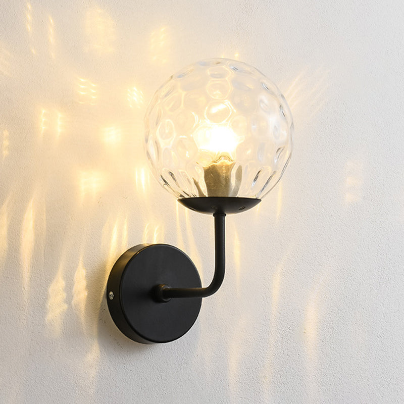 Modern Style Orb Wall Light Sconces Glass 1 Light Wall Lighting Ideas