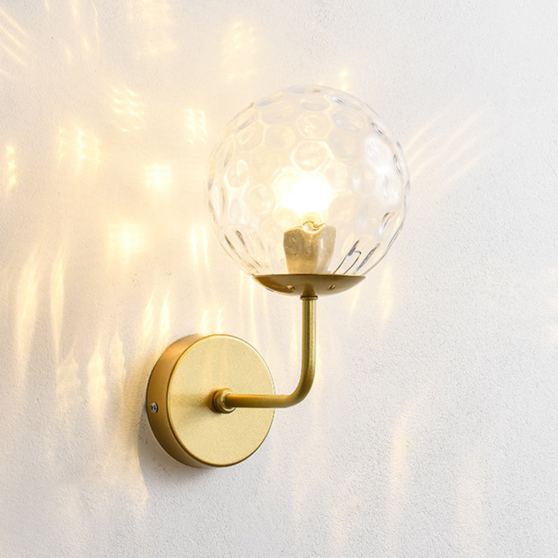 Modern Style Orb Wall Light Sconces Glass 1 Light Wall Lighting Ideas