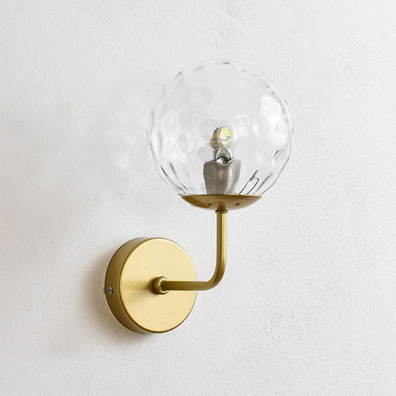 Modern Style Orb Wall Light Sconces Glass 1 Light Wall Lighting Ideas
