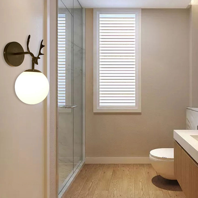 Simplicity Wall Lighting Fixture Round Glass Wall Light Sconce