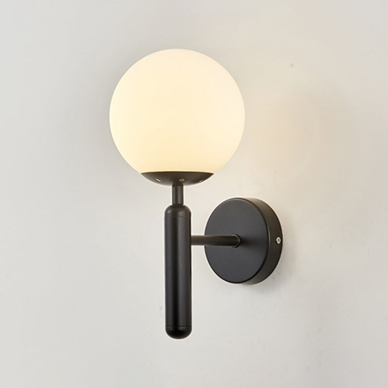 Simplicity Wall Lighting Fixture Round Glass Wall Light Sconce