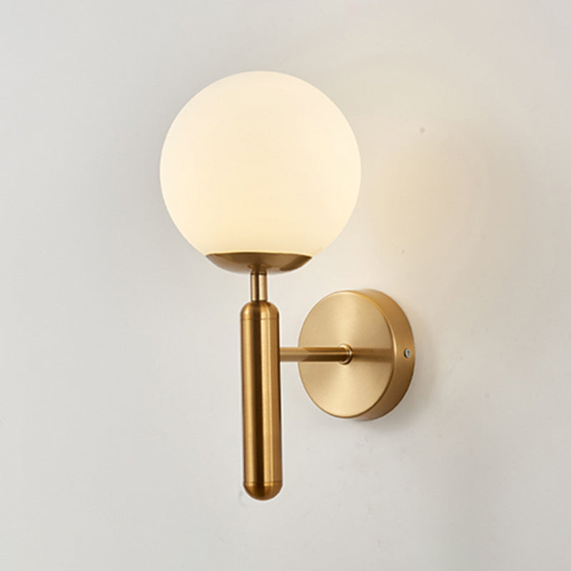 Simplicity Wall Lighting Fixture Round Glass Wall Light Sconce