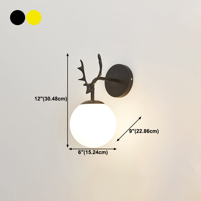 Simplicity Wall Lighting Fixture Round Glass Wall Light Sconce