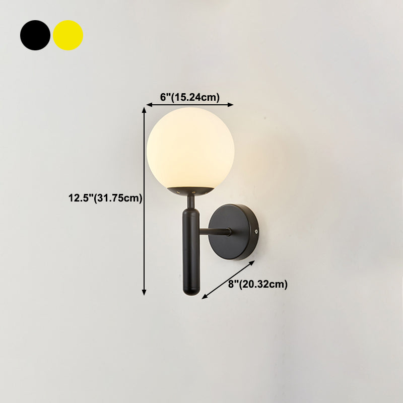 Simplicity Wall Lighting Fixture Round Glass Wall Light Sconce