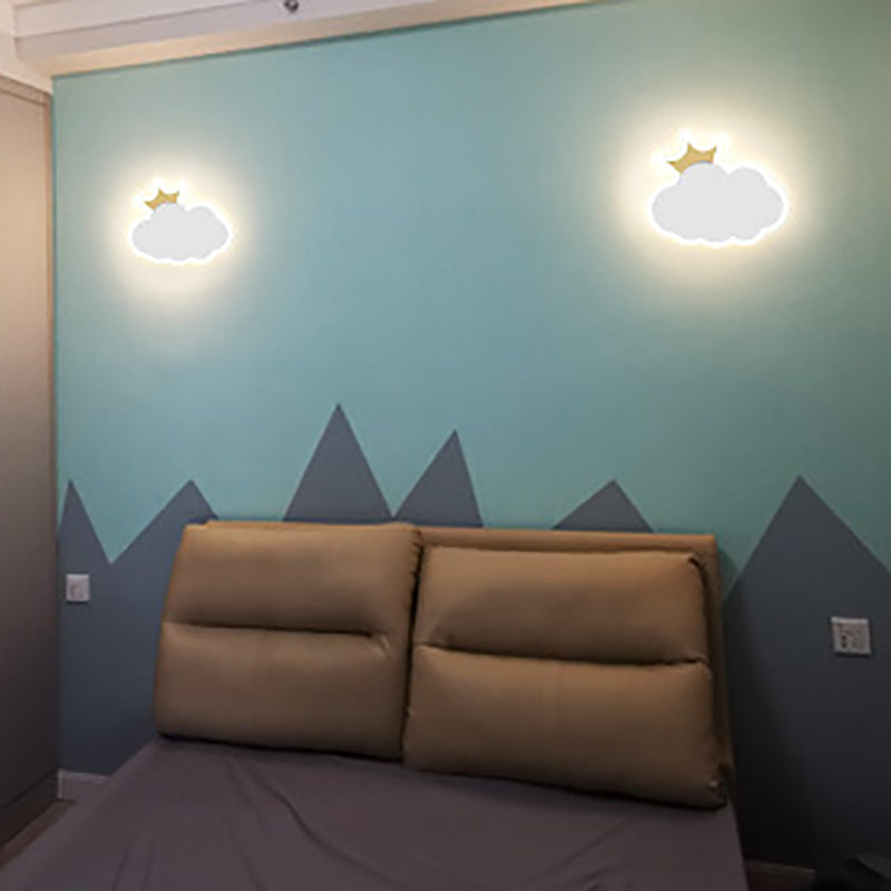 Wall Mount Light Fixture Nordic-Style Metal Kids Bedroom Wall Mount Light