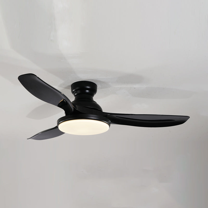 Kids Style Round Shape Ceiling Fan Light Metal Single Light LED Flush Light for Bedroom