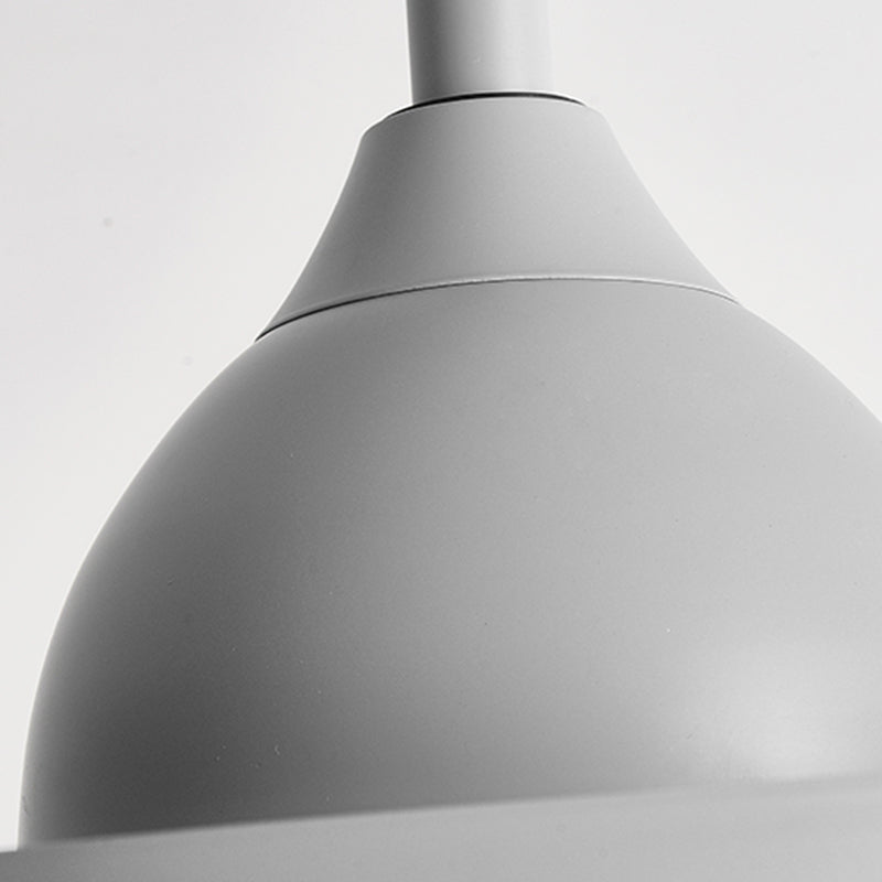 Kids Style Round Shape Ceiling Fan Light Metal 1-Light LED Ceiling Fan Lamp