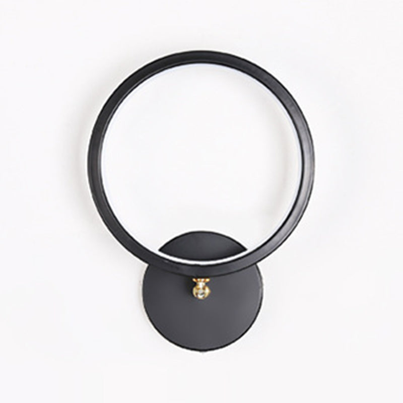 Modern Style Metal Wall Light Geometric Shape LED Wall Sconce for Bedroom