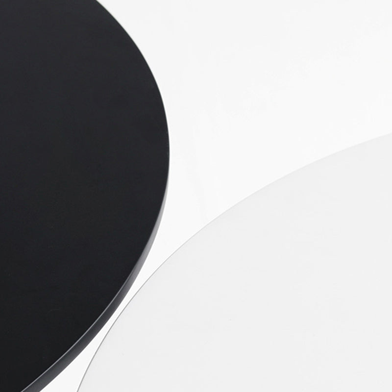 Living Room Round Top Dining Table Contemporary Dining Table with Metal Base