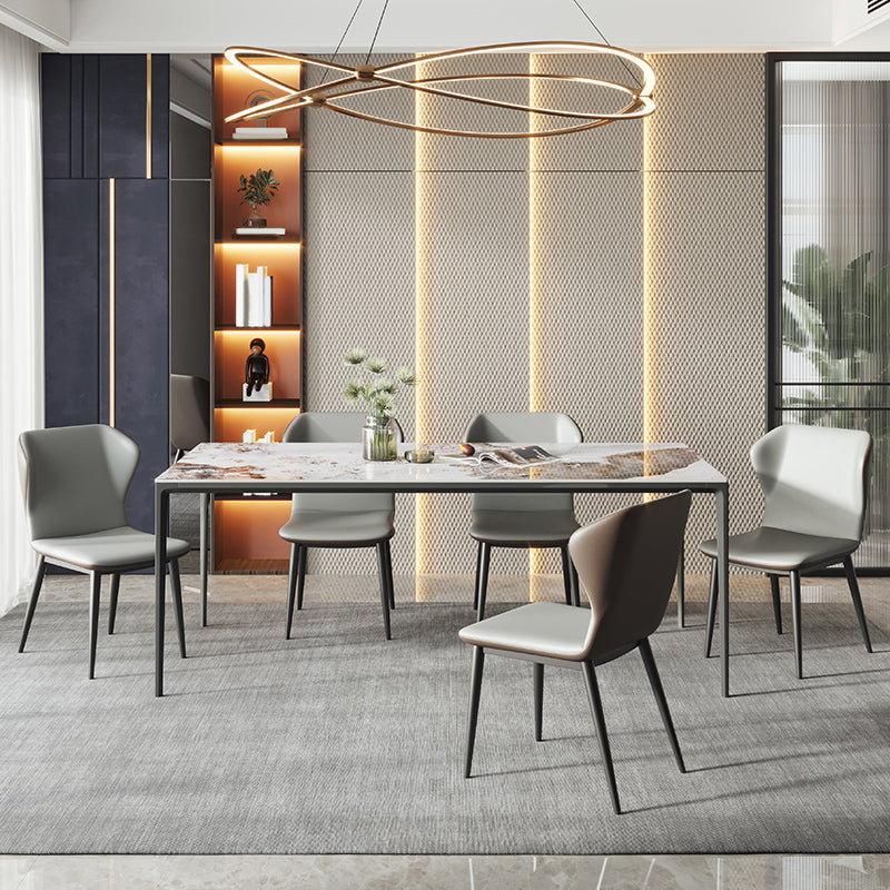 Sintered Stone Top Dining Table for Restaurant Modern Kitchen Table with 4 Legs