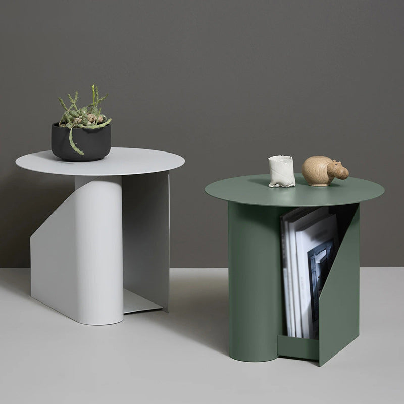 Abstract Base Design Cocktail Table Round Iron Art Coffee Table