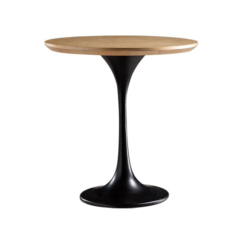 23.6" Tall Ironcraft Pedestal End Table Solid Wood Side Table