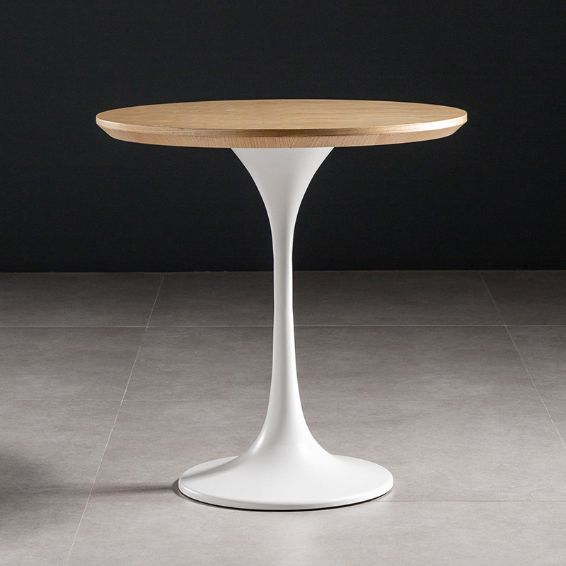 23.6" Tall Ironcraft Pedestal End Table Solid Wood Side Table