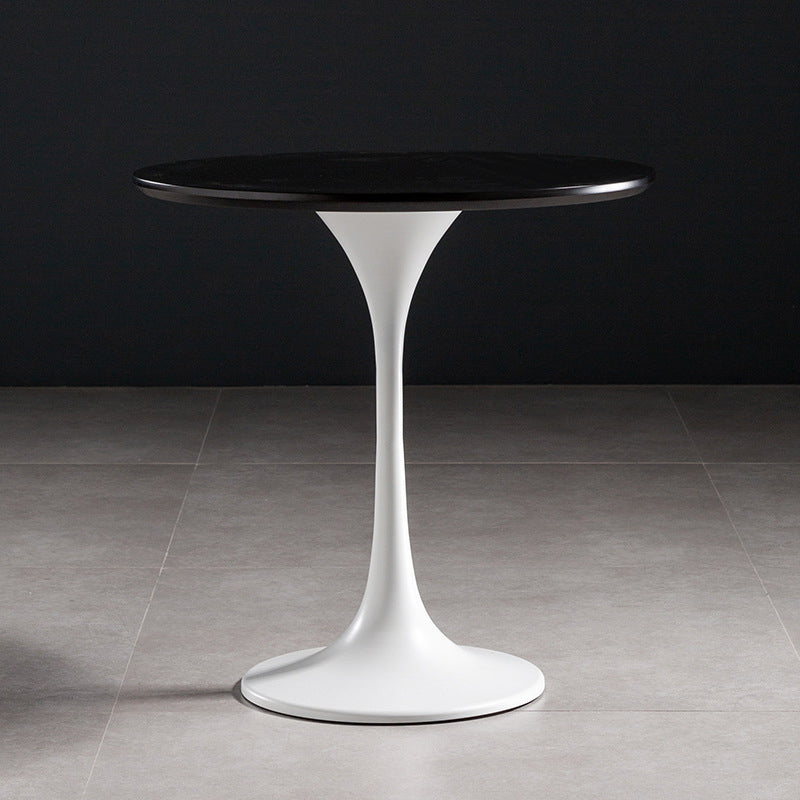 23.6" Tall Ironcraft Pedestal End Table Solid Wood Side Table