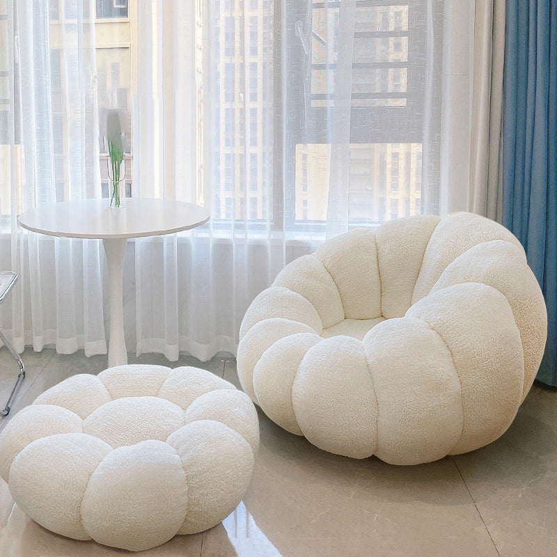 Lazy Sofa Lamb Cashmere Tatami Single Balcony Household Net Red Leisure Chair Pumpkin Sofa