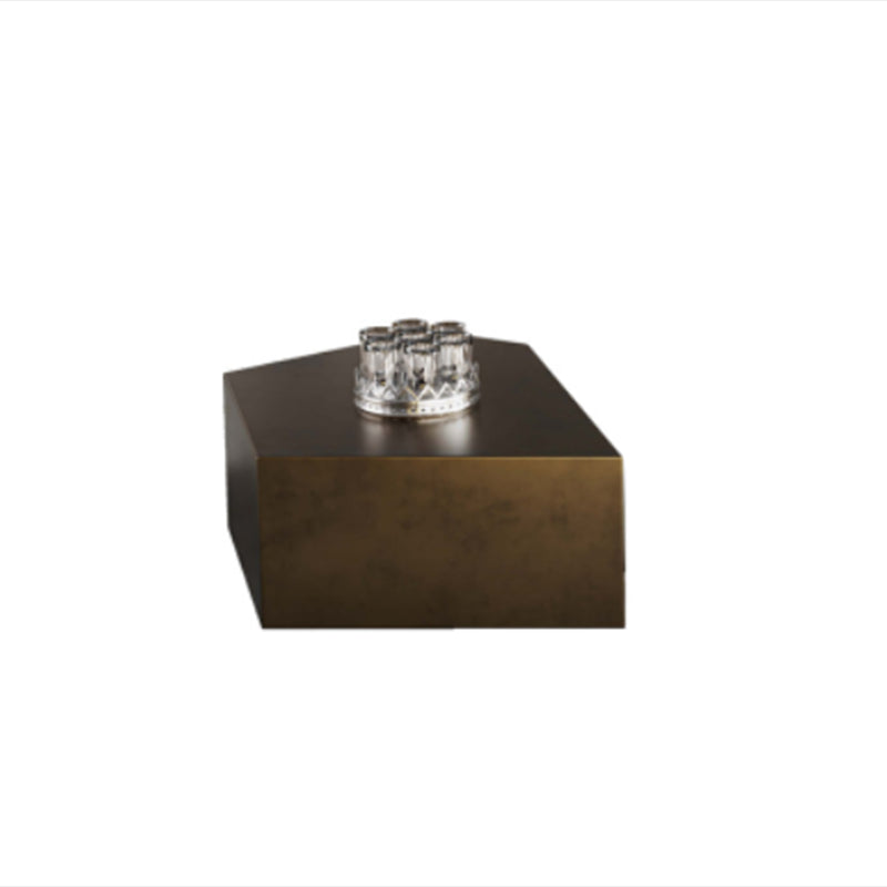 Abstract Shape Base Design Stainless Steel Hussey/bronze Free Shape Coffee Table