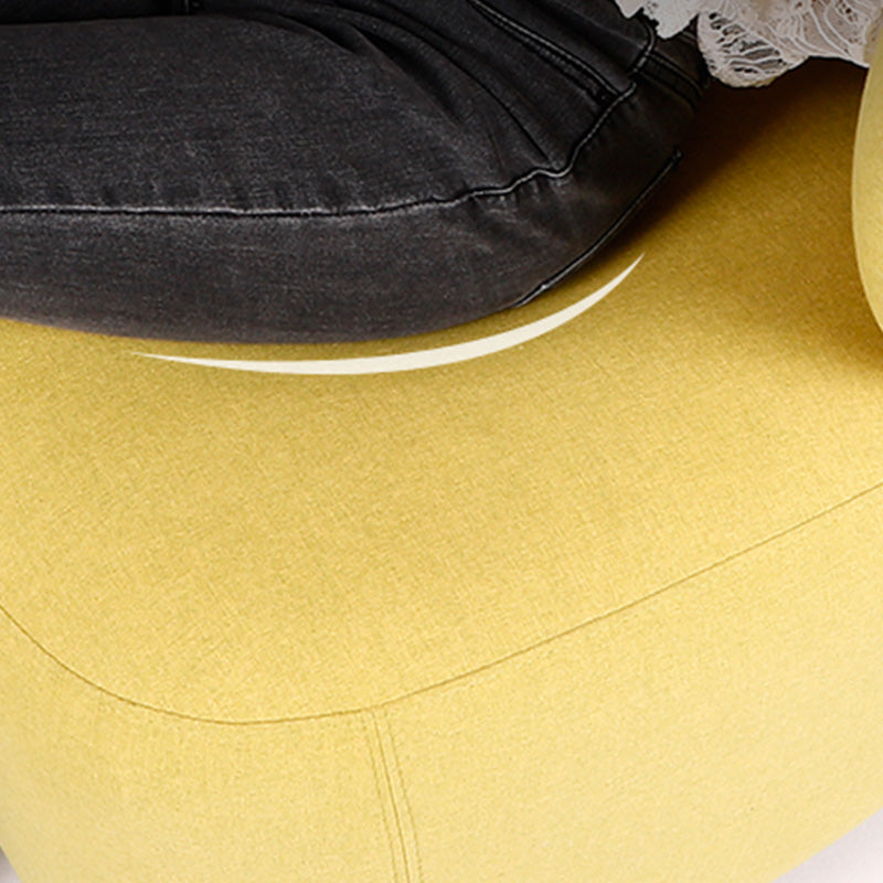 Bedroom Cotton Armless with Fabric Seat Fixed Back Accent Room Chair