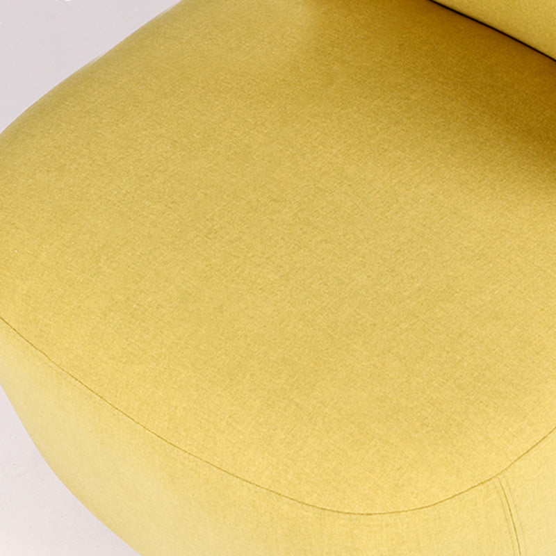 Bedroom Cotton Armless with Fabric Seat Fixed Back Accent Room Chair