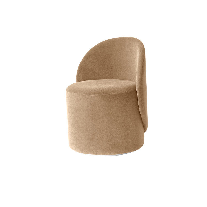 Scandinavian Solid Color Armless Chair Tight Back Accent Chair