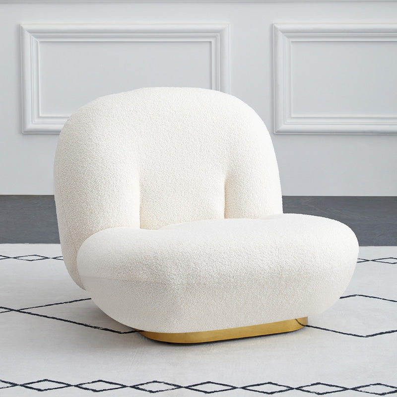 Wool Armless Chair 31.49" L x 27.55" W x 26.77" H Armless Chair for Living Room